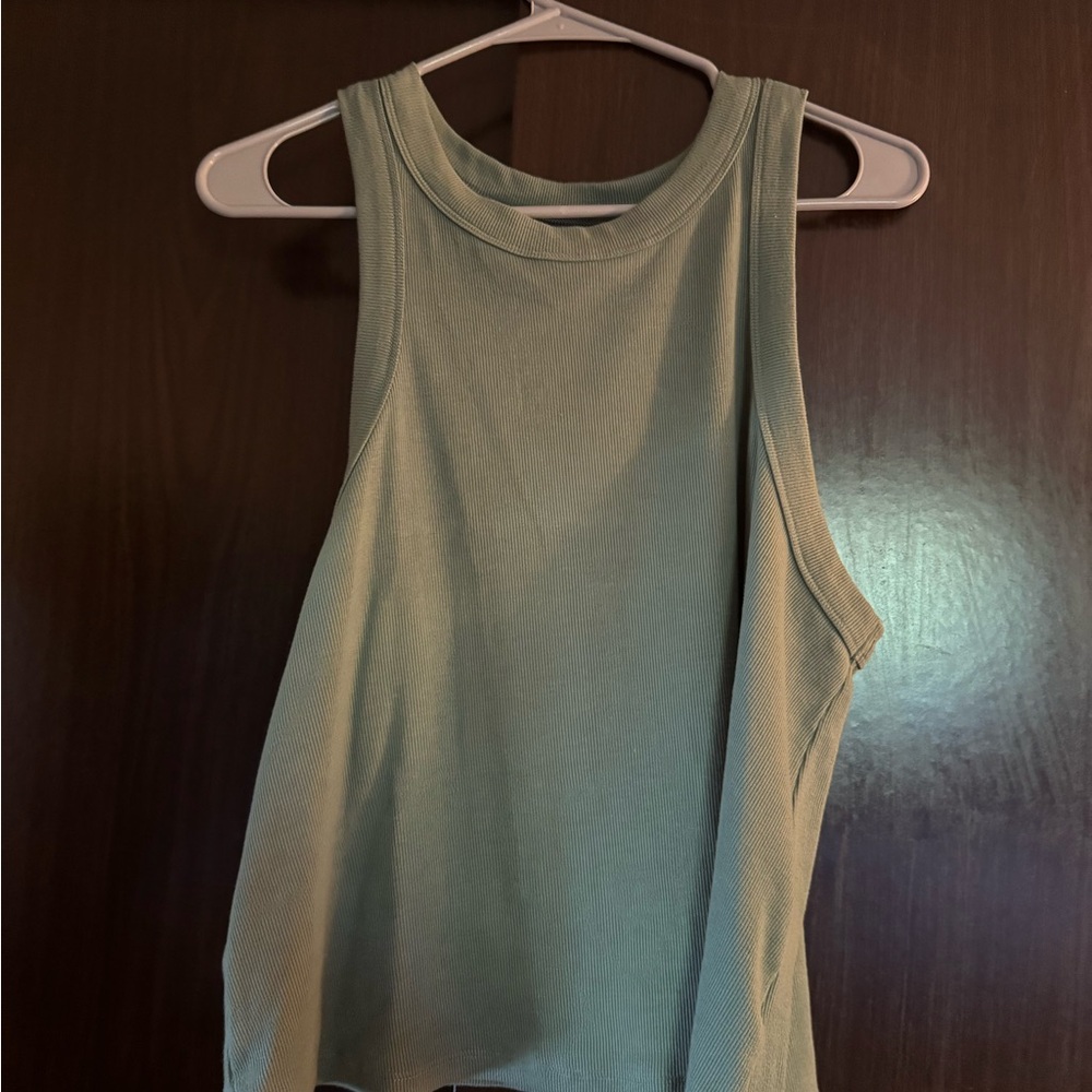 Old Navy Green Sleeveless Relaxed Tank Top